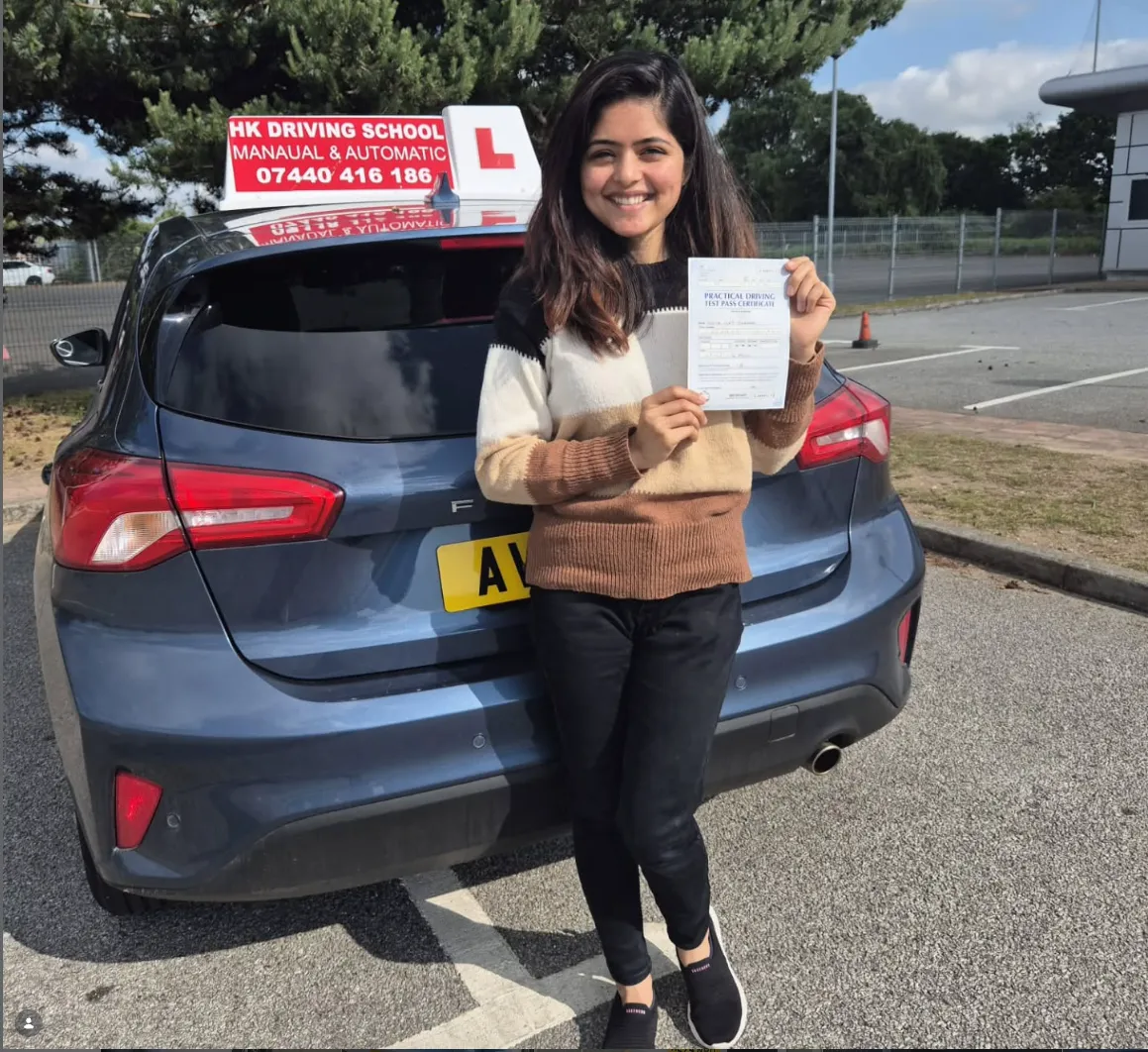 Student with pass certificate